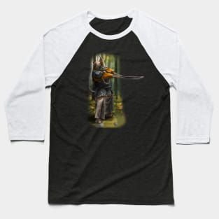 Exclusive Hand Drawn Samurai Rhino | Samurai Collection Item-10 (Rhino) | by Rendigart Studio Baseball T-Shirt